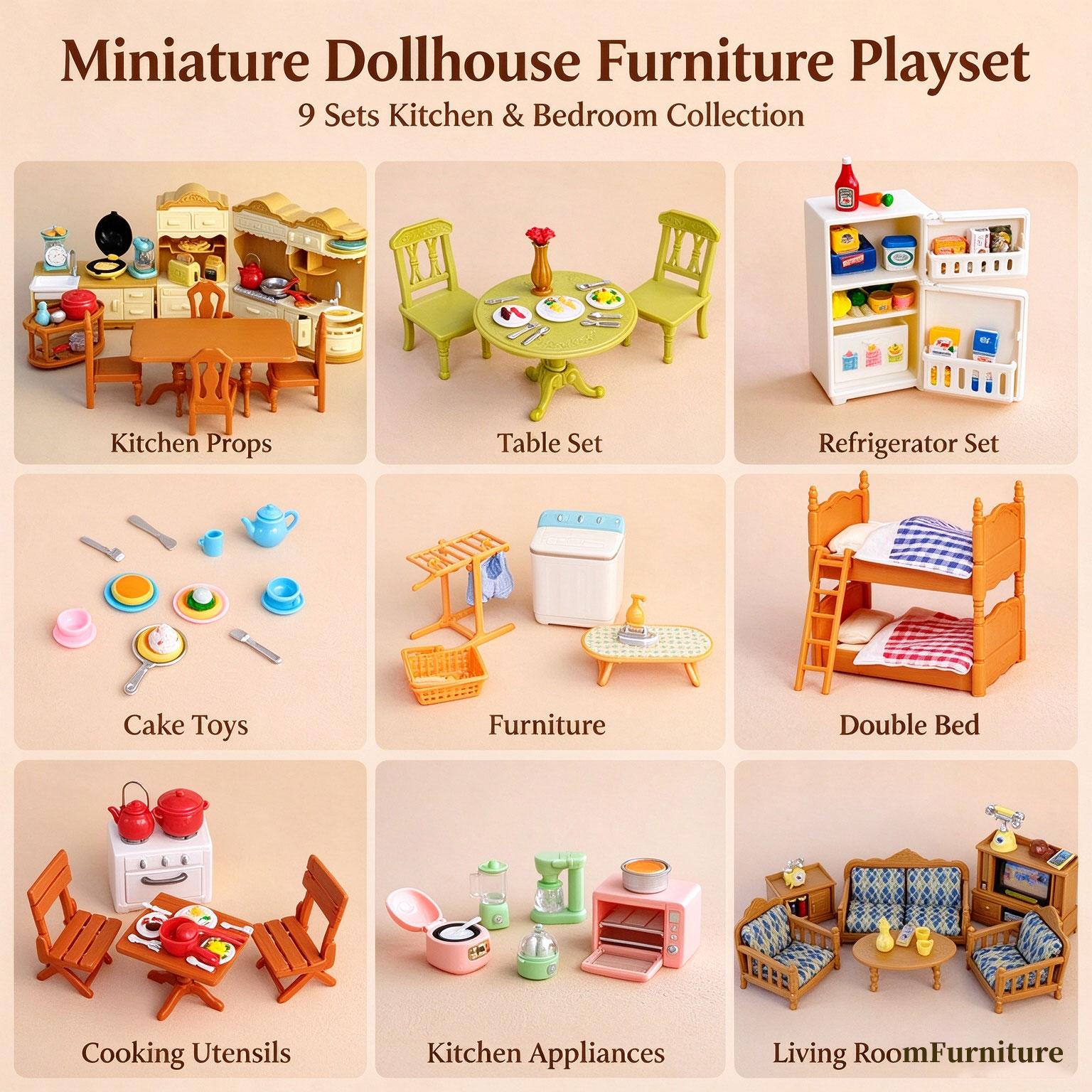 Small Appliances - Set di mobili in miniatura per