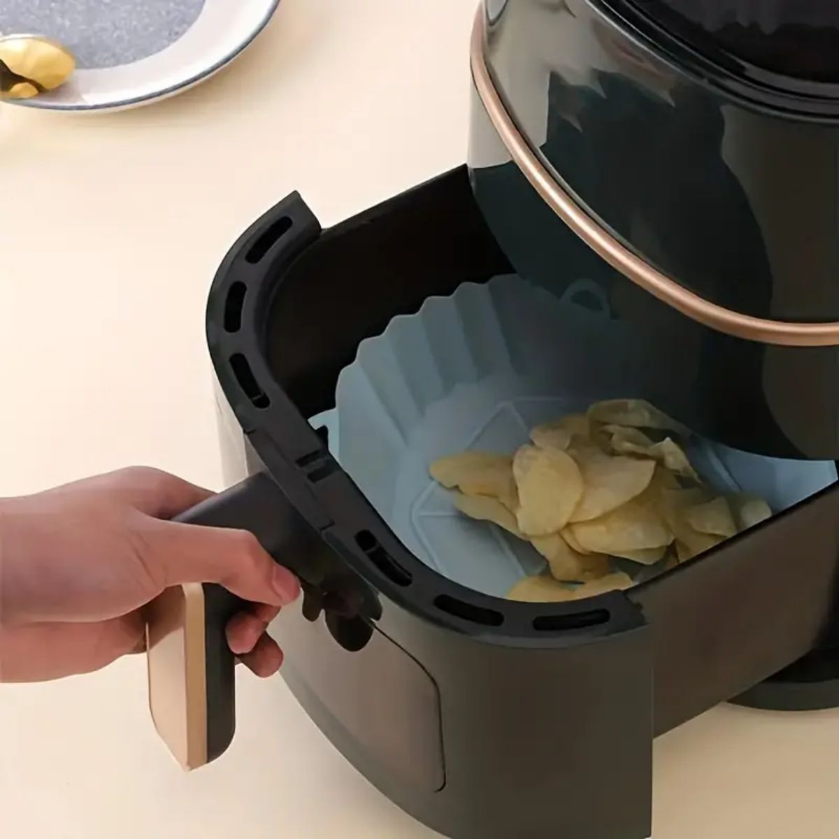 Tappetino in Silicone Riutiliz - Air Fryer Silicone Pot Liner recensione e prezzo